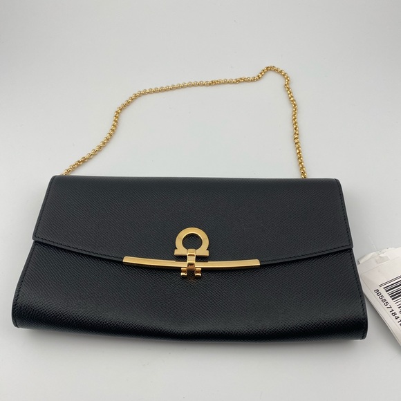 Salvatore Ferragamo Handbags - Salvatore Ferragamo - Gancini Mini Bag - Black